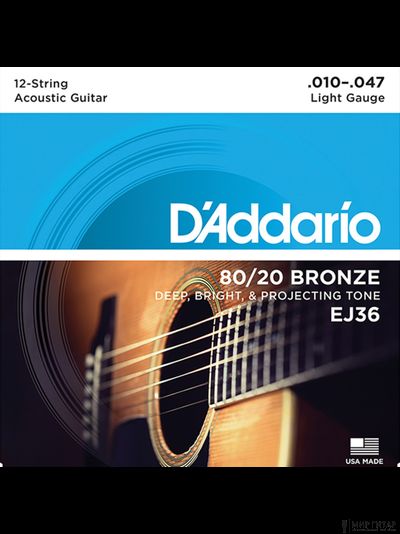 D`Addario EJ36 Bronze 80/20 (10-47)