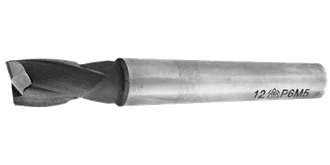 Фреза шпоночная ВИЗ с коническим хвостовиком, сталь Р6М5, ГОСТ 9140-78