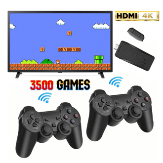 Игровая приставка 4K с 3500 играми (на карте памяти) OT-TYG11