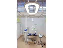 Светильник бестеневой DENTA Hybrid со светодиодным пано LED Light, 4 лампы по 54 Вт, 2 лампы 24 Вт