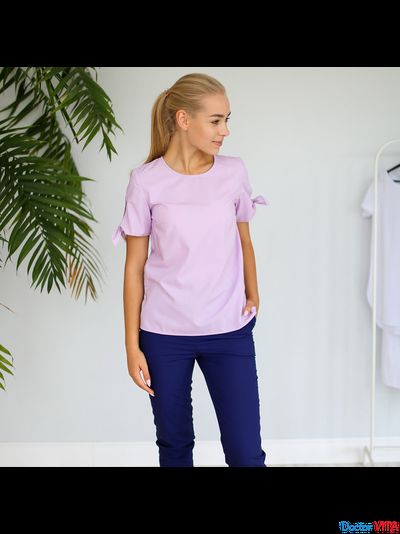 БЛУЗА DOCLIKE DL417 Лиловая