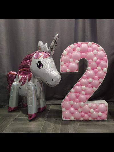 цифра в стиле "аэромозаика" (любая)