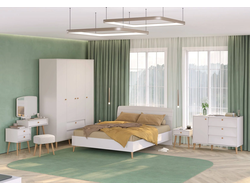 Композиция Спальни АФИНА Кашемир серый