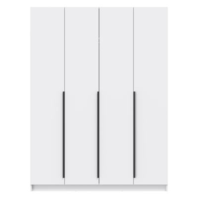 Брандо 67.09 (h2480) (4-х дв.) шкаф для одежды (ЛДСП белый / ЛДСП белый)
