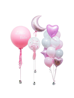Набор шаров на выписку "Для девочки" № 7
