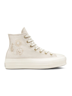 Кеды Converse Lift Golden Elements высокие белые