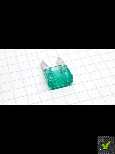 Предохранитель флажковый Mini 30A зеленый