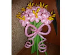 букет "большой розовый бант"