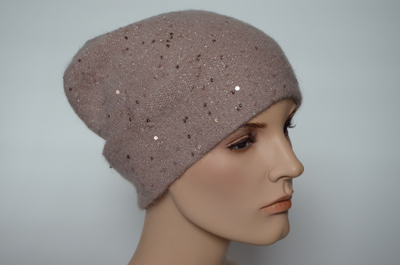 итальянская шапка Vizio розовая зима 2021 - 2022