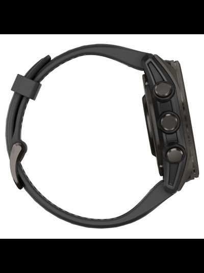 Часы Garmin Fenix 8 - 43mm AMOLED Sapphire Carbon Gray DLC Titanium Black / Pebble Gray