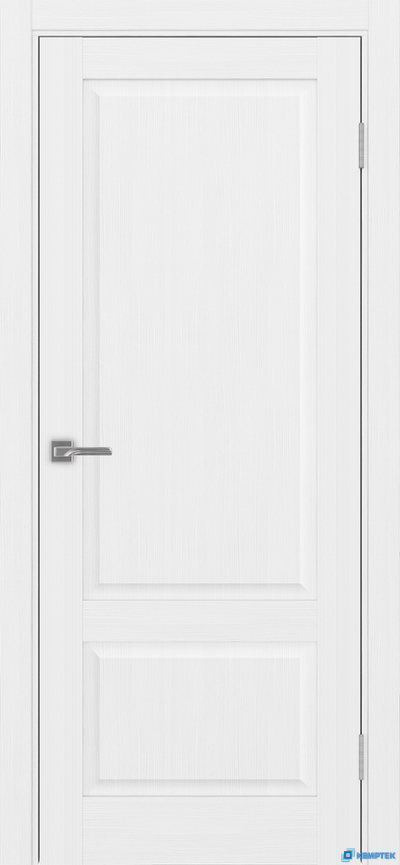 Дверь глухая Оптима Порте царговая экошпон Тоскана 640.11 Белый лёд купить в Челябинске | КВИРТЕК
