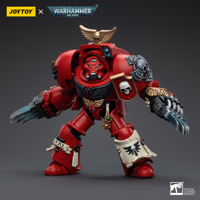 Терминатор Кровавых Ангелов (Warhammer 40k) - КОЛЛЕКЦИОННАЯ ФИГУРКА 1/18 Blood Angels Assault Terminators Brother Nassio (JT5512) - JOYTOY