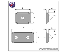 Ножевые пластины G3Fantacci 0535 с фасками