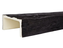 Декоративная балка из полиуретана. Полиуретановая фальшбалка Country Decor угловая пепел