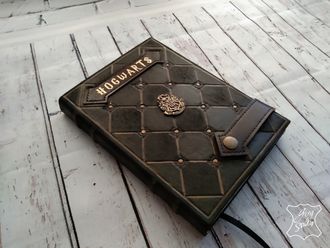 подарок руководителю, ежедневник с гербом, блокнот ручной работы, ежедневник винтажный, гарри поттер
