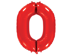 Фольгированная цифра-Красная