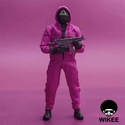 Охранник ("Игра в кальмара", Squid Game)  - КОЛЛЕКЦИОННАЯ ФИГУРКА 1/12 scale Red Suit Game Guard (WKT01A) - Wikee Toys