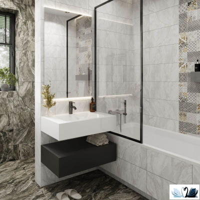 Плитка настенная Belani Valensole белый 25 х 50 см Береза керамика