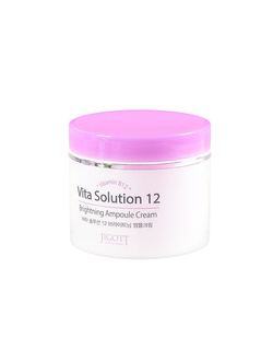 Ампульный крем JIGOTT Vita Solution 12 для улучшения цвета лица придающий сияние