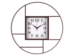 Часы настенные Классика корпус корич 35*35 [96 532]