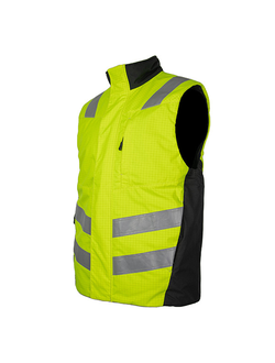 Мультизащитный жилет утепленный Brodeks MW18-05, желтый/черный