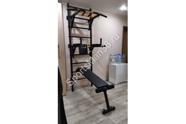 ШВЕДСКАЯ СТЕНКА РЕКОРД X3 (С ОПОРОЙ НА ПОЛ), цвет чёрный