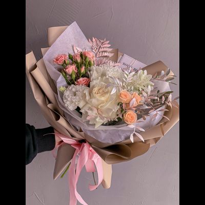 Букет с розами «Beige»