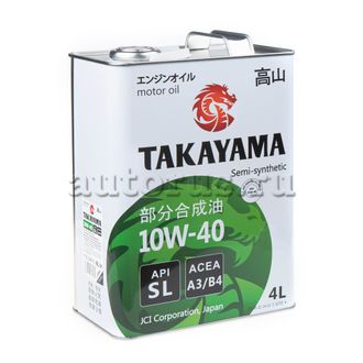 Масло моторное Takayama SAE 10W-40 4 л 605047 купить в Туле