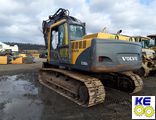 14508462 стекло заднее закаленное Volvo EC180B, EC210B, EC240B, EC290B, EC360B, EW180B (B серия)