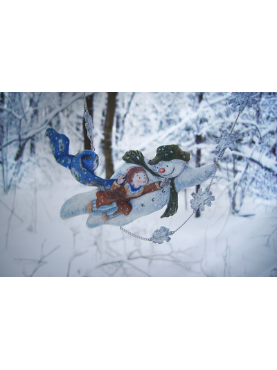 "The Snowman by Raymond Briggs". Волшебное зимнее колье в винтажном стиле