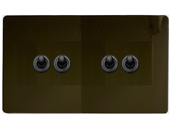 Переключатель 4-клавишный тумблер T&J Electric Ultimate II Black Nickel