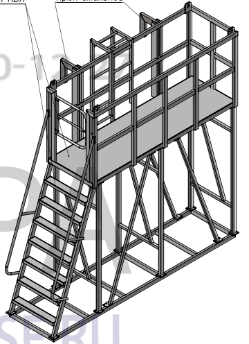 Площадка стропальщика. Навешиваемая на борт полувагона. 