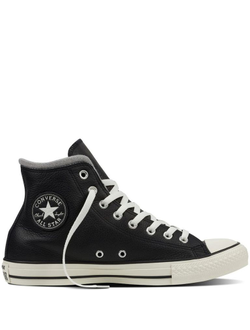 Кеды Converse черные высокие кожаные 153820C фото