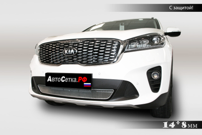 Premium защита радиатора для KIA Sorento Prime рестайлинг (2018-2022)