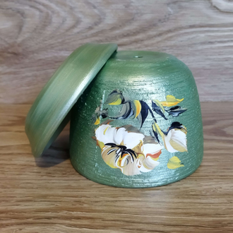 Керамический горшок для цветов "Миллениум зеленый" 11 см (0.6 л)