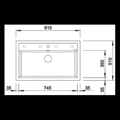Мойка Blanco Dalago 8, 516634 (РАСПРОДАЖА)