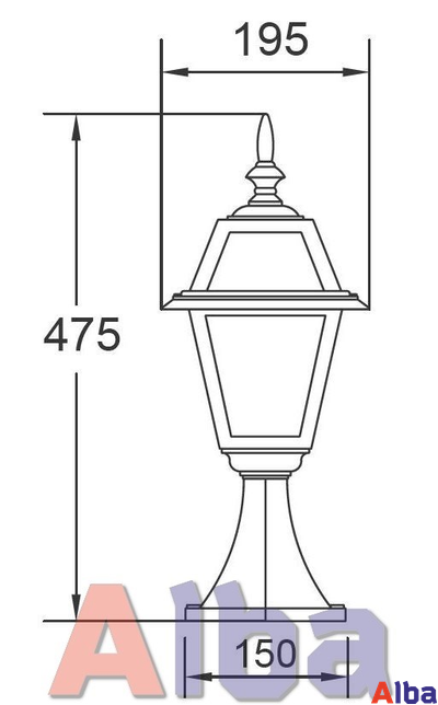 Faro igg 91104 Парковый светильник