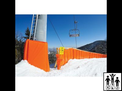 Мат защитный для горнолыжных трасс 1,3*2*0,2 крепление на люверсах DNN