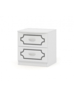 Тумба прикроватная "Классика" белый жемчуг (Бравомебель)
