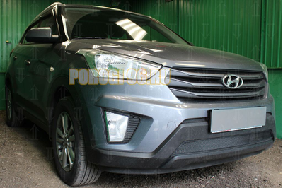 Защита радиатора Hyundai Creta 2016- black