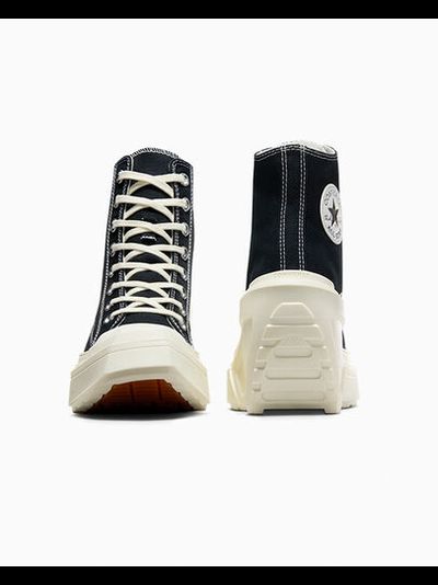 Кеды Converse Chuck 70 De Luxe Wedge Platform черные на каблуке A06478C