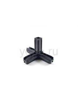 Соединитель для профильной трубы 20х20 мм пластиковый - ygpo.ru