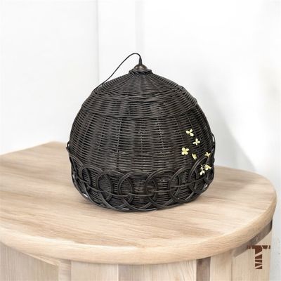 плетеный светильник