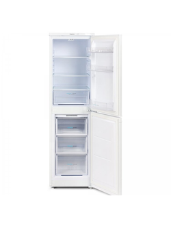 узкий двухкамерный холодильник с нижним расположением морозильной камеры