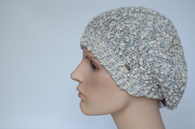 Берет Vizio 1220 ВO летний белый с голубым