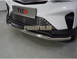 Защита передняя нижняя 60,3 мм ТСС для Geely Coolray 2020-2024