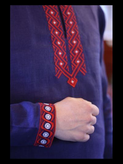 Русская льняная рубаха "Живая вода", 44-60