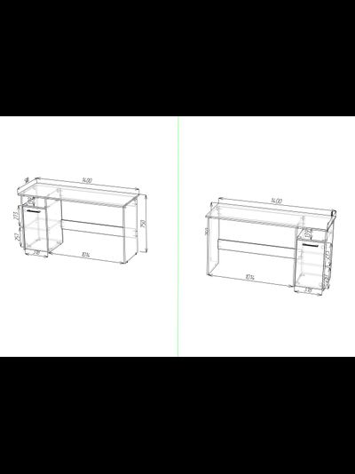 Фронда-7 стол письменный с тумбой Крафт светлый