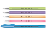 Ручка шариковая Neon 1 мм синяя FO51405