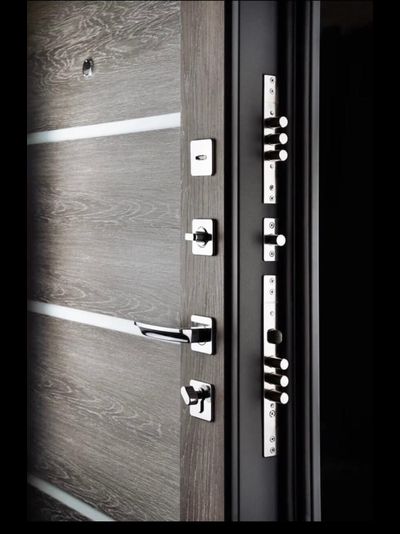 ЙОШКАР-ОЛА. АНТАРЕС. СТАЛЬ 2 мм. ТЕХНО СТРОНГ 115/ 125. МУАР СЕРЫЙ (Ral 7024)/ ДУБ ШАЛЕ СЕРЕБРО-СТЕКЛО СВЕТЛОЕ